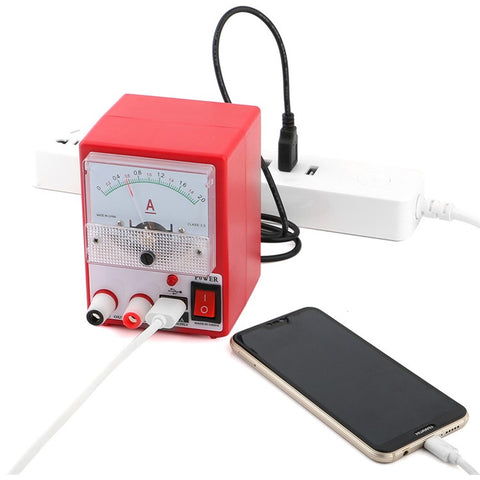 PM-2A Mini DC Power Supply Ammeter for Mobile Phone Repair Power Test Tools Set