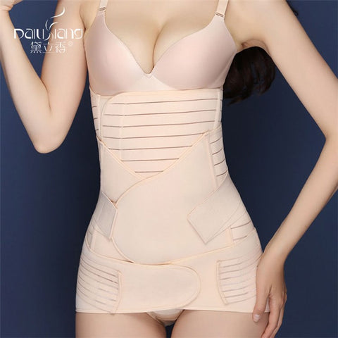 Premium 3-in-1 Set Tummy/Waist/Pelvis Belt Postpartum Body Trainer
