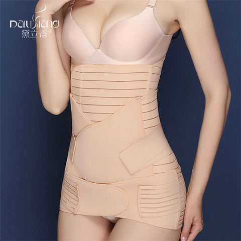 Premium 3-in-1 Set Tummy/Waist/Pelvis Belt Postpartum Body Trainer