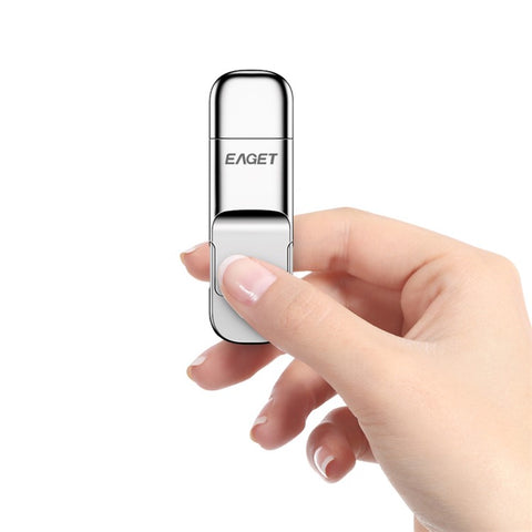 EAGET SU10 USB3.1 Type-C Dual Port 512GB U Disk Zinc Alloy Solid State USB Flash Drive Encryption Memory Stick