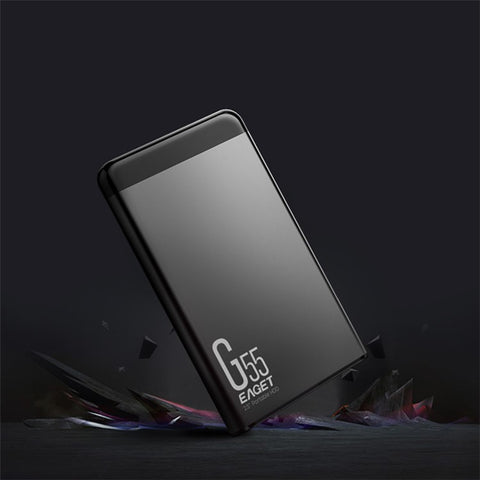 EAGET G55 1TB 2.5 Inch Portable External Hard Drive USB 3.0 HDD Storage Drive with 110MB / s Read Speed