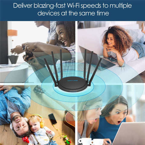 WAVLINK WN531A6 AC2100 Gigabit Ethernet Port WiFi Router Dual Band Wireless Repeater