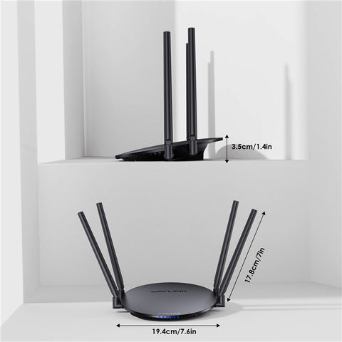 WAVLINK WN530HG3 AC1200 WiFi Repeater with 1000Mbps WAN / LAN Ethernet Port Dual Band AP Router