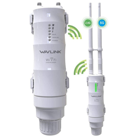 WAVLINK WS-WN570HA1-A2 600Mbps Outdoor WiFi Range Router Extender 2.4+5GHz Weatherproof Wireless Signal Amplifier Booster