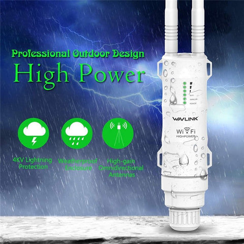 WAVLINK WS-WN570HA1-A2 600Mbps Outdoor WiFi Range Router Extender 2.4+5GHz Weatherproof Wireless Signal Amplifier Booster