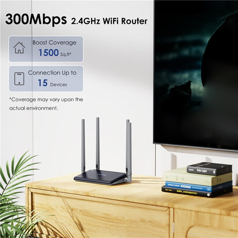 WAVLINK WL-WN529E4 SIM Card Slot N300 4G Wireless Router Ultimate High-Speed Mobile Router with Folding 5dBi Antennas