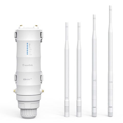 WAVLINK WN572HE4D 4 Detachable Antennas AC1200 4G LTE WiFi Dual Band Router with SIM Card Slot