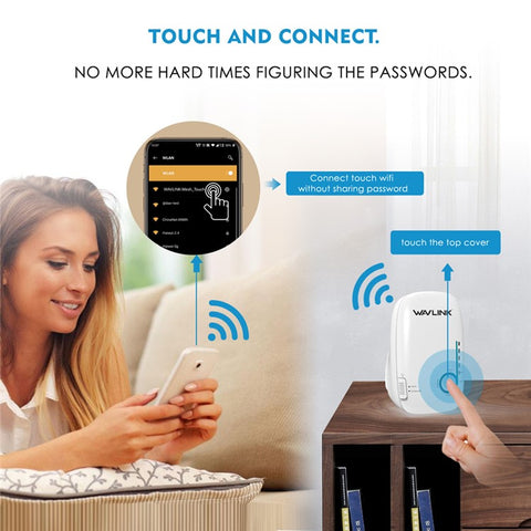 WAVLINK AC1200 2.4G+5G Dual Band Wireless Repeater Household WiFi Router Network Extender WN576K1