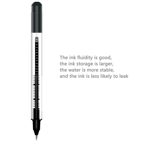 DELI S656 12-Pack Roller Ball Pens 0.5mm Liquid Ink Writing Pen for Students