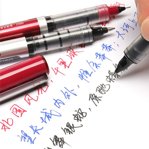 DELI S656 12-Pack Roller Ball Pens 0.5mm Liquid Ink Writing Pen for Students