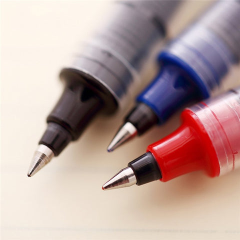 DELI S656 12-Pack Roller Ball Pens 0.5mm Liquid Ink Writing Pen for Students