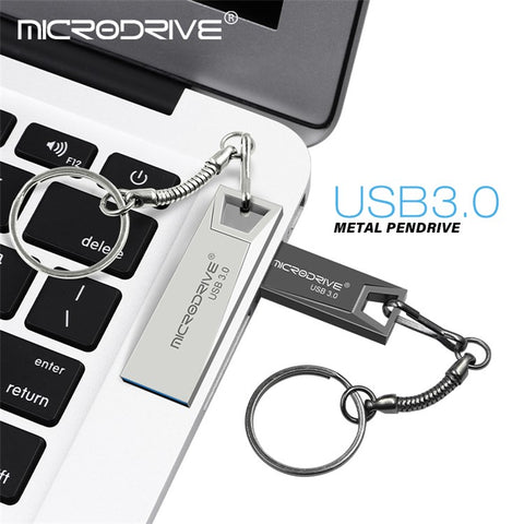 MICRODRIVE Portable 128GB Metal U-disk Laptop Computer USB 3.0 Flash Drive