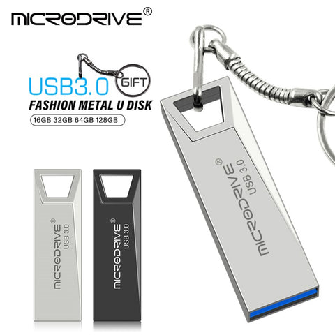 MICRODRIVE Portable 128GB Metal U-disk Laptop Computer USB 3.0 Flash Drive
