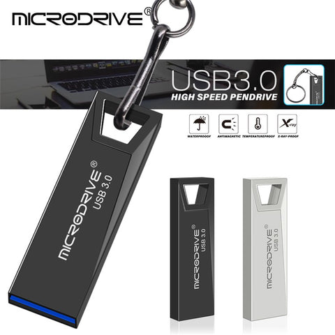 MICRODRIVE Portable 128GB Metal U-disk Laptop Computer USB 3.0 Flash Drive