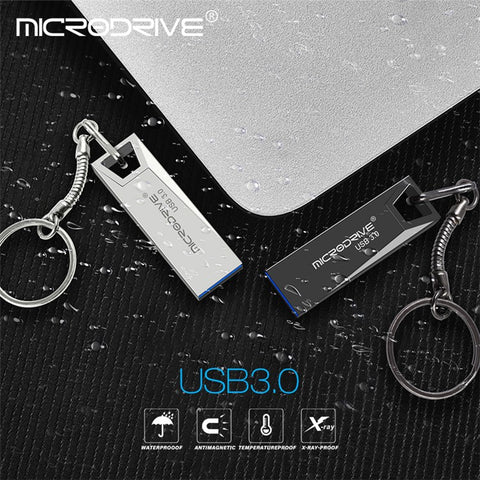 MICRODRIVE Portable 128GB Metal U-disk Laptop Computer USB 3.0 Flash Drive