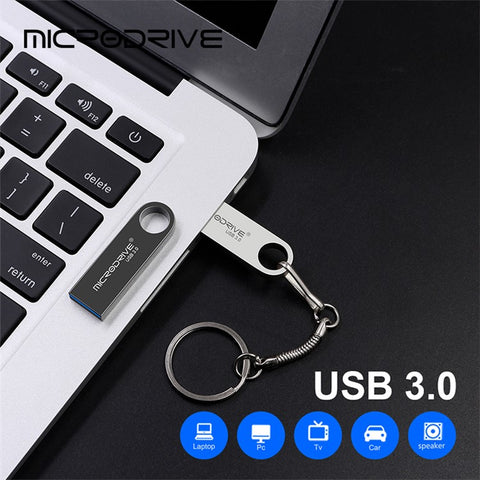 MICRODRIVE E9 128GB Metal U-disk High Speed USB 3.0 Computer Flash Drive