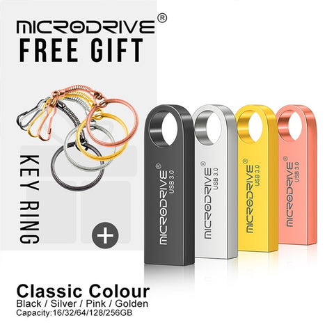 MICRODRIVE E9 128GB Metal U-disk High Speed USB 3.0 Computer Flash Drive