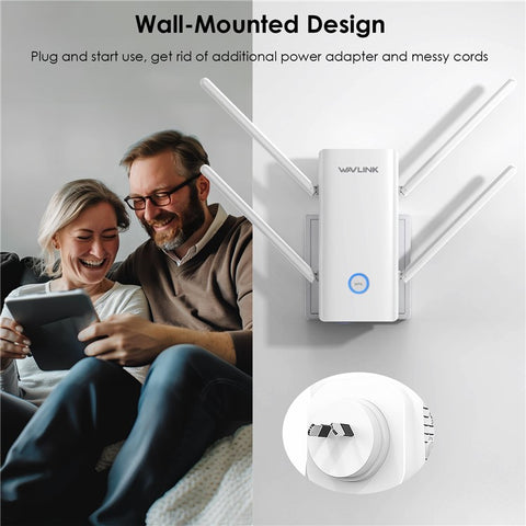 WAVLINK AX3000 2.4 / 5GHz WiFi6 Extender Repeater 1000Mbps WiFi Signal Booster Amplifier