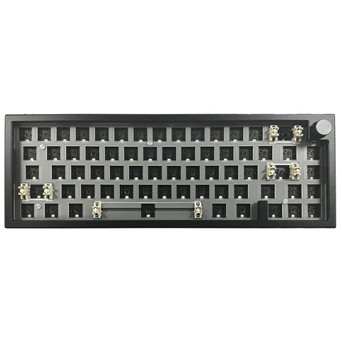 LMK66 Wireless+USB Wired+Bluetooth-compatible Mechanical Keyboard Kit with RGB Backlight