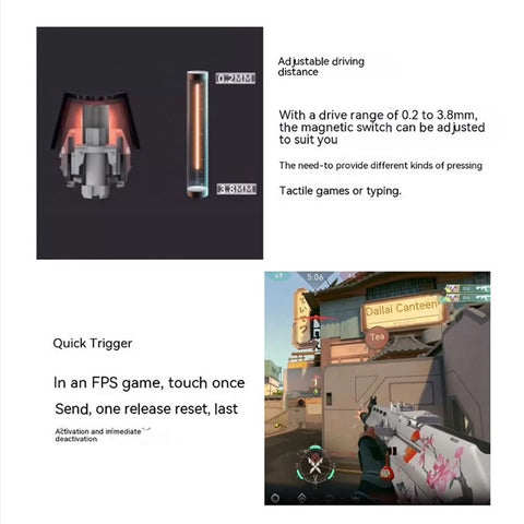 TEAM WOLF HK25 Magnetic Axis Mechanical Keyboard One-Handed Operation Gaming Keypad