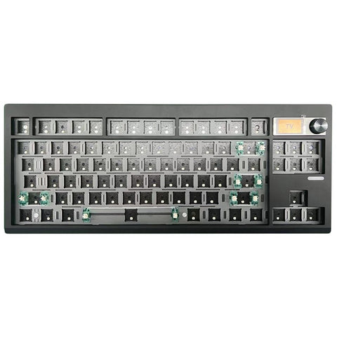 GMK87 RGB Hot Swap Wireless+USB Wired+Bluetooth-compatible Mechanical Keyboard Kit with Volume Knob