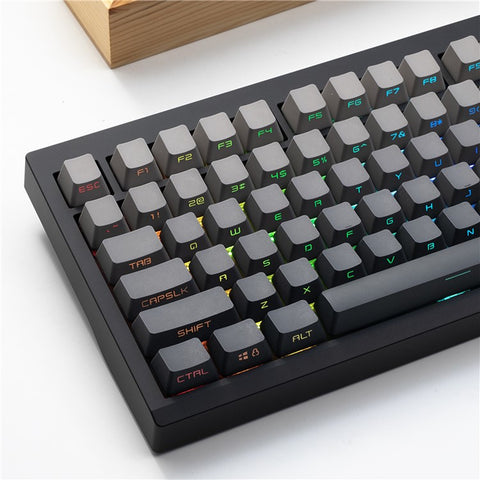 GMK87 RGB Hot Swap Wireless+USB Wired+Bluetooth-compatible Mechanical Keyboard Kit with Volume Knob