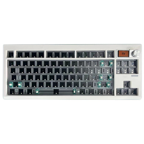 GMK87 RGB Hot Swap Wireless+USB Wired+Bluetooth-compatible Mechanical Keyboard Kit with Volume Knob