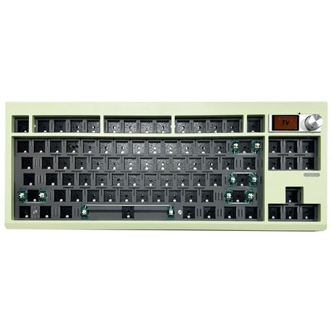 GMK87 RGB Hot Swap Wireless+USB Wired+Bluetooth-compatible Mechanical Keyboard Kit with Volume Knob