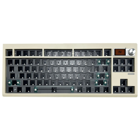 GMK87 RGB Hot Swap Wireless+USB Wired+Bluetooth-compatible Mechanical Keyboard Kit with Volume Knob