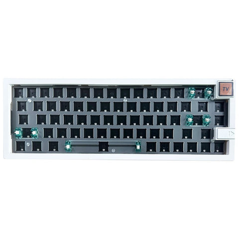GMK67-S Hot Swappable Wireless+Wired+Bluetooth-compatible Keyboard Kit with Screen, RGB Backlight