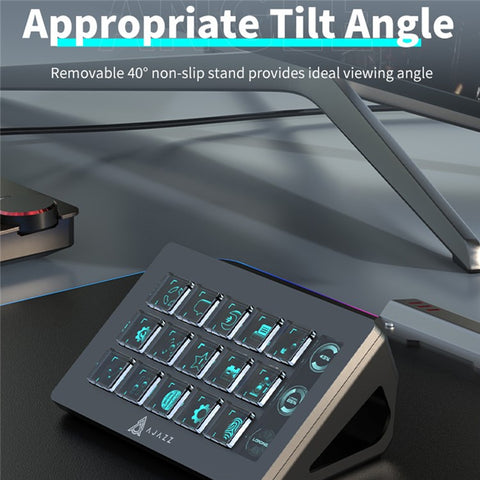 AJAZZ AKP153E Desktop Assistant Console Panel Custom Programming Intelligent Display Mini Keyboard