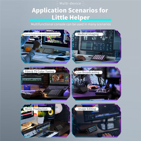 AJAZZ AKP153E Desktop Assistant Console Panel Custom Programming Intelligent Display Mini Keyboard