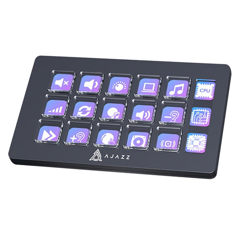 AJAZZ AKP153E Desktop Assistant Console Panel Custom Programming Intelligent Display Mini Keyboard