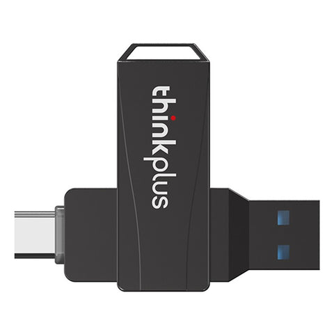 LENOVO THINKPLUS MU252 128GB for iPhone 15 Series USB A + C 3.1 U-Disk Memory Stick High Speed Rotating Data Transfer Flash Drive