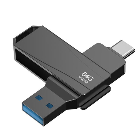 LENOVO Thinkplus MU252 256GB for iPhone 15 Series USB / Type-C Rotating Memory Stick USB-C 3.1 Flash Drive