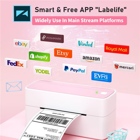 PHOMEMO PM241-BT 203DPI Inkless Thermal Printer Bluetooth-compatible Label Printer