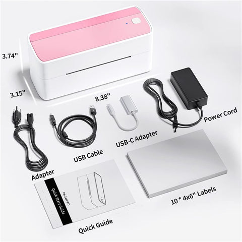 PHOMEMO PM241-BT 203DPI Inkless Thermal Printer Bluetooth-compatible Label Printer