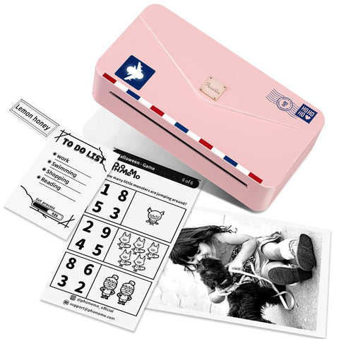 PHOMEMO M04AS Mini Bluetooth-compatible Thermal Printer Wireless Inkless Photo Label Notes Printer