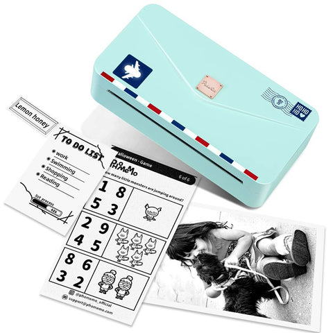 PHOMEMO M04AS Mini Bluetooth-compatible Thermal Printer Wireless Inkless Photo Label Notes Printer