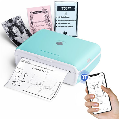 PHOMEMO M04S Mini Bluetooth-compatible Inkless Thermal Printer Wireless Photos Labels Notes Printer