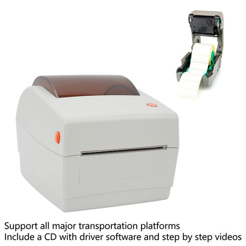 TP403 180mm / s Fast Printing Desktop Thermal Printer Barcode Label Printer, USB+Bluetooth-compatible Version