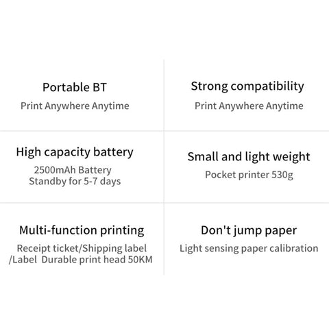 HL40 Cell Phone Bluetooth-compatible USB Thermal Label Printer 4 inch Printing Machine