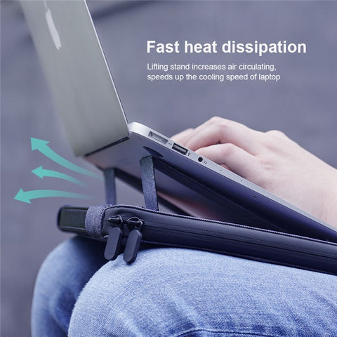 NILLKIN Classic Style Laptop Notebook Holder Bracket Design Waterproof Protection Bag Carrying Case for 14-inch Notebook