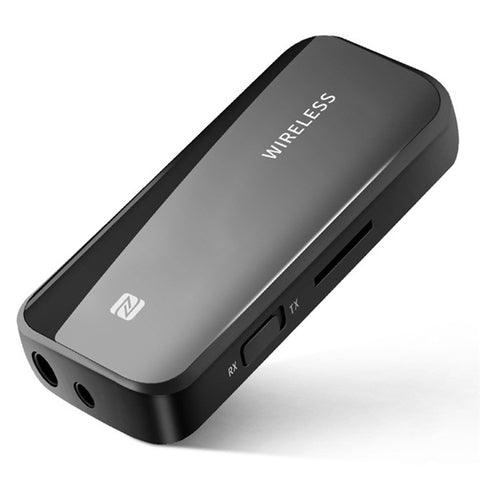 T40 Bluetooth-compatible 5.0 Receiver Push Back Clip Wireless Receiving and Transmitting 2-in-1 Car Adapter for Audio Listening to Music Hands-free Calling