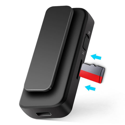 T40 Bluetooth-compatible 5.0 Receiver Push Back Clip Wireless Receiving and Transmitting 2-in-1 Car Adapter for Audio Listening to Music Hands-free Calling