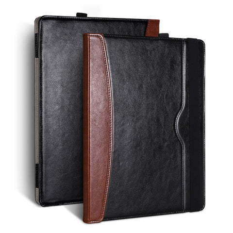 SS-26 Laptop Case Cover for Microsoft Surface Laptop 1 / 2 / 3 / 4 13.5 inch, PU Leather Stand Notebook Sleeve Skin Pouch