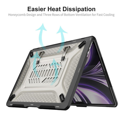 ENKAY HAT PRINCE for MacBook Air 13 inch (2026) A3449 / (2025) A3240 / (2024) A3113 / (2022) A2681 (EU) Laptop Case with TPU Keyboard Film