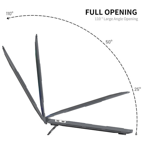 ENKAY HAT PRINCE for MacBook Pro 16 inch (2019) A2141 (EU Version) Hard PC Shock-Absorbing Cover Kickstand Protective Laptop Case Shell with TPU Keyboard Film + Anti-Dust Plugs