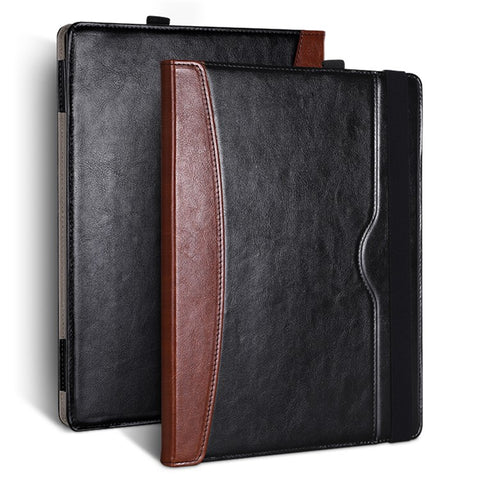 For Microsoft Surface Laptop 1 / 2 / 3 / 4 13.5-inch PU Leather Case Magnetic Closure Carrying Bag Anti-Scratch Portable Laptop Protector with Pen Holder