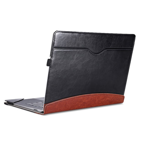 For Microsoft Surface Laptop 1 / 2 / 3 / 4 13.5-inch PU Leather Case Magnetic Closure Carrying Bag Anti-Scratch Portable Laptop Protector with Pen Holder